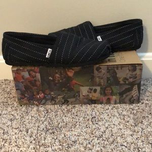 TOMS classic pin stripe shoes